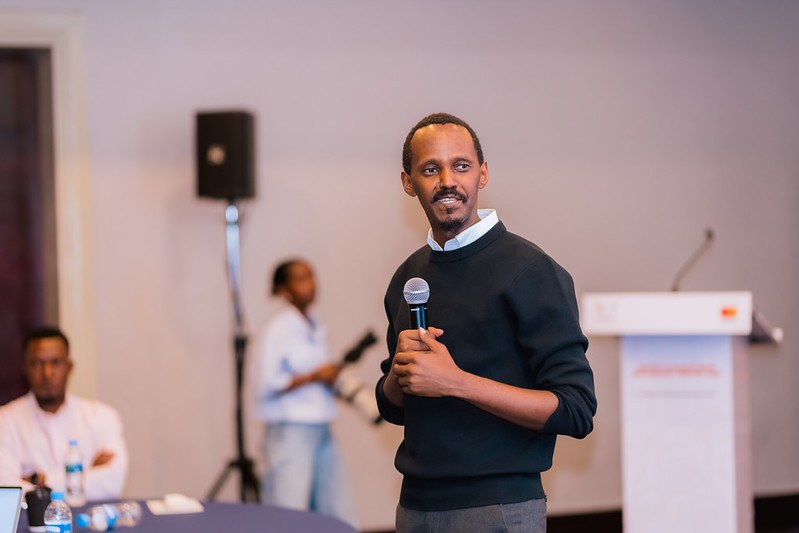 Rwanda ICT Chamber CEO Alex Ntale giving opening remarks